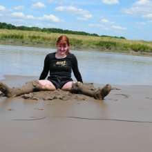 DungeonMasterOne: Miss Abigail's Black Shiny Shorts Mudbath