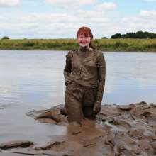 DungeonMasterOne: Miss Abigail's Black Shiny Shorts Mudbath