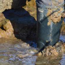 MuddySideUp: Muddy Dark Blue Wellies03