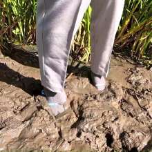 custardcouple: Muddy In Ankle Socks and Grey Slacks
