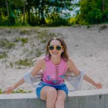 Wet Live Team: Natashka and Beach Wet Fun--wetlook Girl
