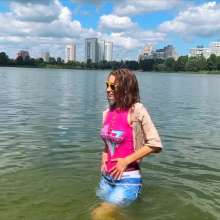 Wet Live Team: Natashka and Beach Wet Fun--wetlook Girl
