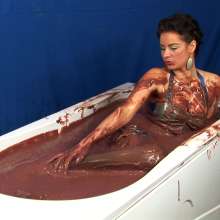 Lara_eurowam: Ocsana Is Back for Chocolate Fun in Evening Dress-T480c5