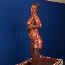 Lara_eurowam: Ocsana Is Back for Chocolate Fun in Evening Dress-T480c5