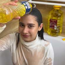 Your Wet Cat: Oh My Tits with Oil