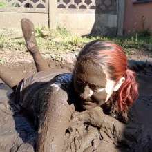 Thefetishgirl: Getting My Uniform All Dirty and Muddy