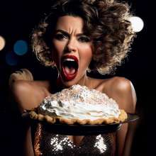 PhotoSlop: Saturdai Night Pie Holding