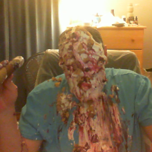Pie Plastered Tranny: 