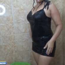 Hikari-Studio-Wam: Sheila in Her First Cake Video in Leather Clothes