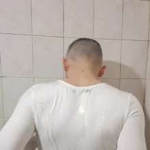 queeruy: Shower in a New White Shirt