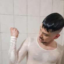 queeruy: Shower in a New White Shirt