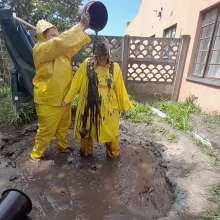 Darkabyss445: Tricked into a Mud Fight in Rainwear