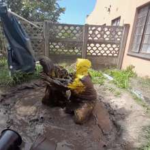 Darkabyss445: Tricked into a Mud Fight in Rainwear