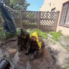 Darkabyss445: Tricked into a Mud Fight in Rainwear