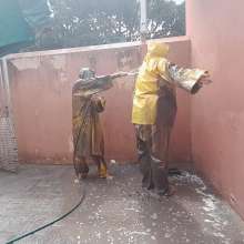 Darkabyss445: Tricked into a Mud Fight in Rainwear
