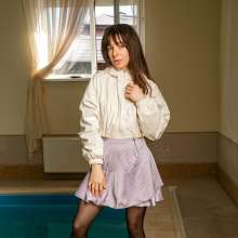wet.look.me: Wetlook girl in dress and tights gets wet | Wetlook.biz