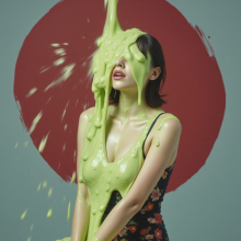 wammypinupart: slimed pinup girls