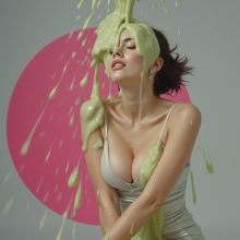 wammypinupart: slimed pinup girls
