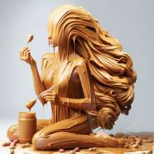 splathair2020: AI peanut butter women... a little too nutty.