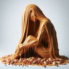 splathair2020: AI peanut butter women... a little too nutty.