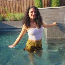 WetlookFashion: Bella's Fully-Clothed Swim into Temptation