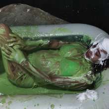 Ready2Wam Studio: Bloopers: Danna Plays around after Messy Game