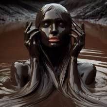 splathair2020: AI Women in dark slippery mud =)