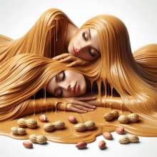 splathair2020: AI Two peanut butter women