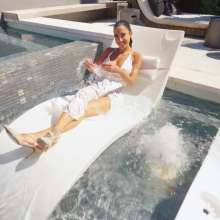 WetlookFashion: Charlie Gets Wet in White Satin
