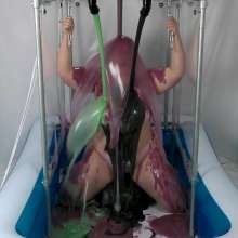 CheekyLuna: CheekyLuna's Pink Lingerie Gunge Tank Wand Ride