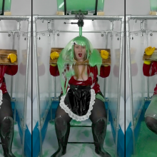 CheekyLuna: CheekyLuna's Shiny Maid Gets Gunged