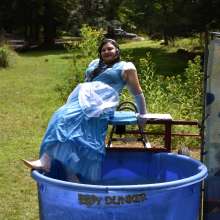 JD and Messy Andi: Spooky Season is upon us!  (Cinderella Dunking)