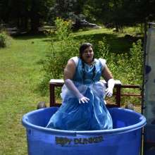 JD and Messy Andi: Spooky Season is upon us!  (Cinderella Dunking)