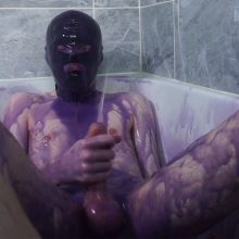 JustinGetsMessy: Horny Twinks Purple Gunging