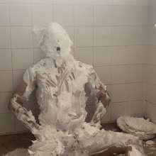 RicardoPied: Submissive with 12 cans of shaving foam