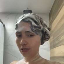 007buddy: Alana in Playful Shower with a Dress