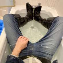 wetmart2240: Denim in the Bath
