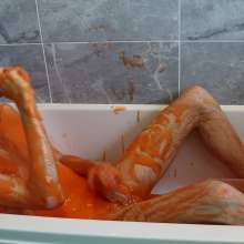 JustinGetsMessy: Justin's Gunge and Dildo Fun
