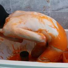 JustinGetsMessy: Justin's Gunge and Dildo Fun