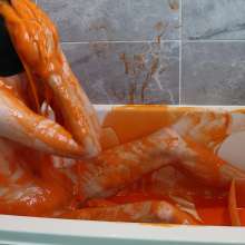 JustinGetsMessy: Justin's Gunge and Dildo Fun