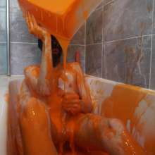 JustinGetsMessy: Justin's Gunge and Dildo Fun