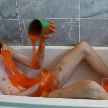 JustinGetsMessy: Justin's Gunge and Dildo Fun