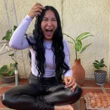 Wam Bagheera Studio: Leather Trousers Eggs Challenge with Sexy Patty