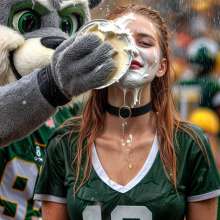 Sleazoid44: Mascot Mania: Pieing Fans