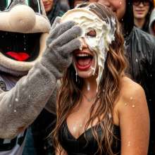 Sleazoid44: Mascot Mania: Pieing Fans