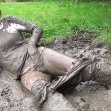 custardcouple: Muddy Combat Jeans and Boots Orgasm