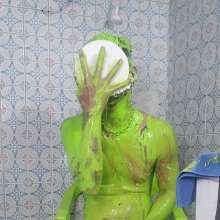 MessyGuys: New Model Charlie Pies and Slimes Himself, Then Jerks Off