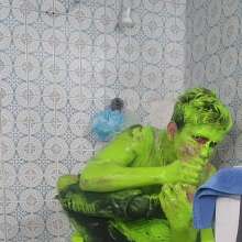 MessyGuys: New Model Charlie Pies and Slimes Himself, Then Jerks Off