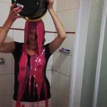 Thefetishgirl: Pink Slime in Shower
