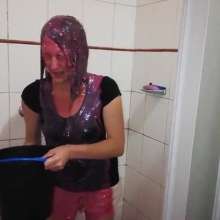 Thefetishgirl: Pink Slime in Shower